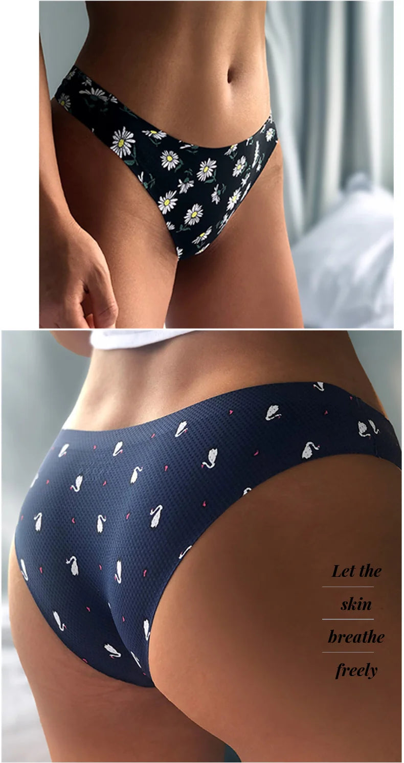 Women's Seamless Panties Elastic Briefs Breathable Ladies Lingerie Bikini Underwear - The Clothing Company Sydney