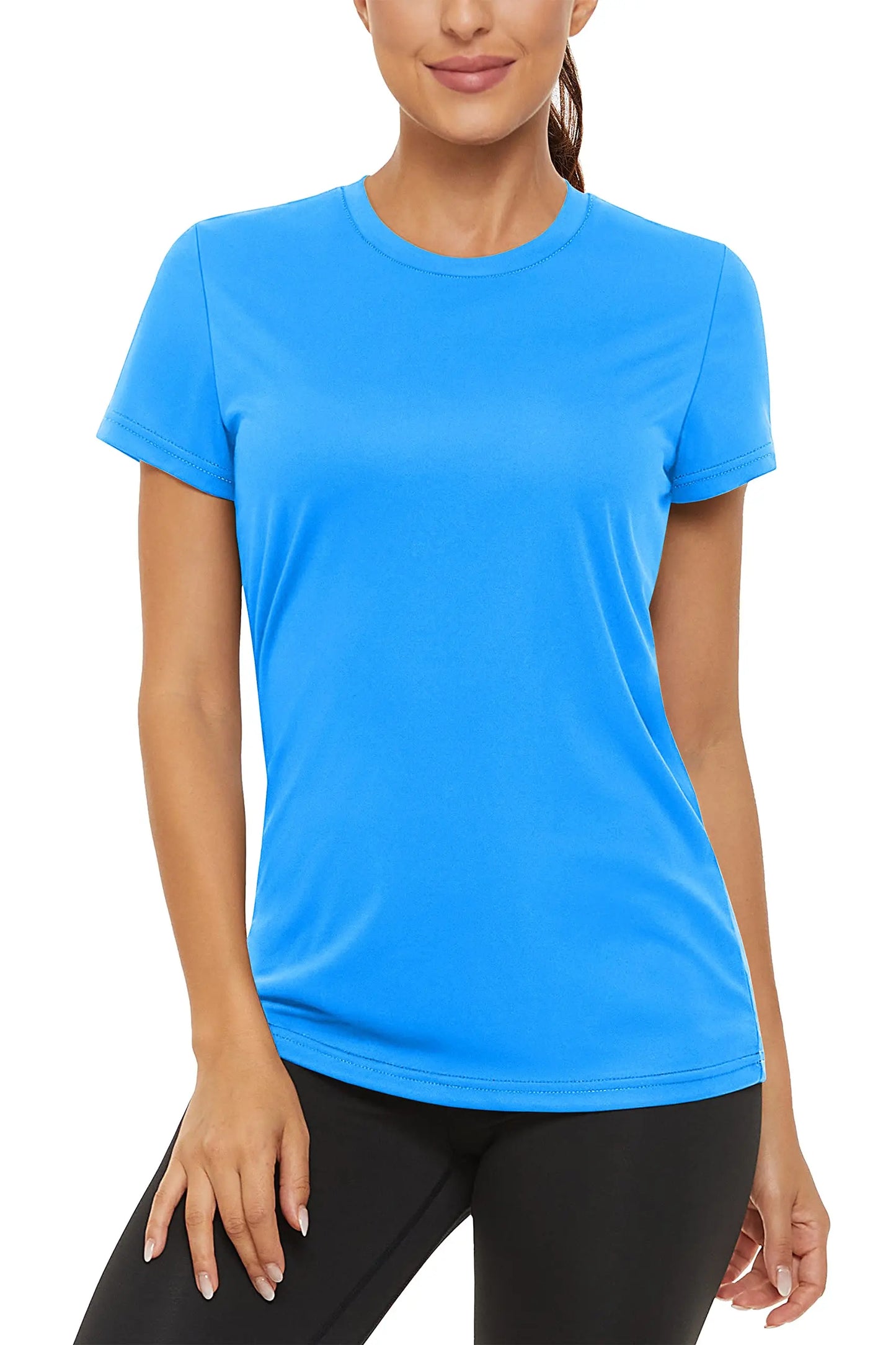 Summer Casual T-shirts UPF 50+ Quick Dry Womens Skin Sun Protection T-shirt Outdoor Running Swim Athletic T shirts Tops - The Clothing Company Sydney