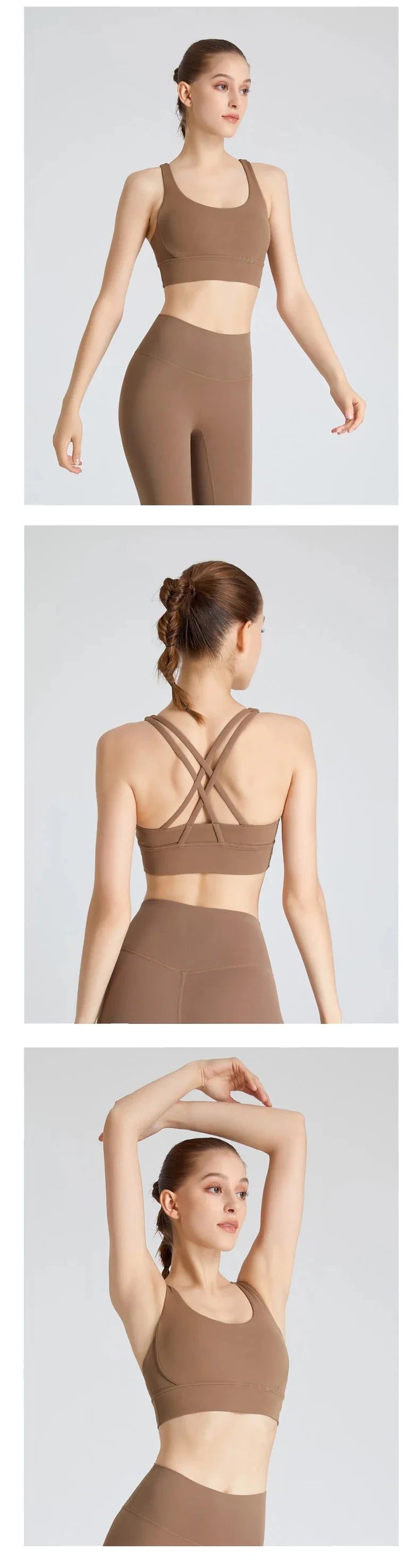 Yoga Fitness Women's Sport Bra Gym Yoga bra Athletic Cross Tight Top Workout Train With Chest Pad Activewear Top The Clothing Company Sydney