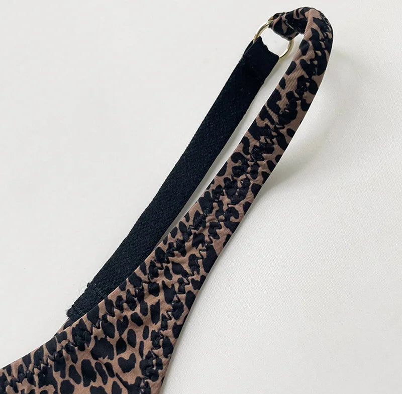 5 Pack Ice Silk Low Waist G String Leopard Flower Panties Briefs Thong T-back Underwear Lingerie - The Clothing Company Sydney