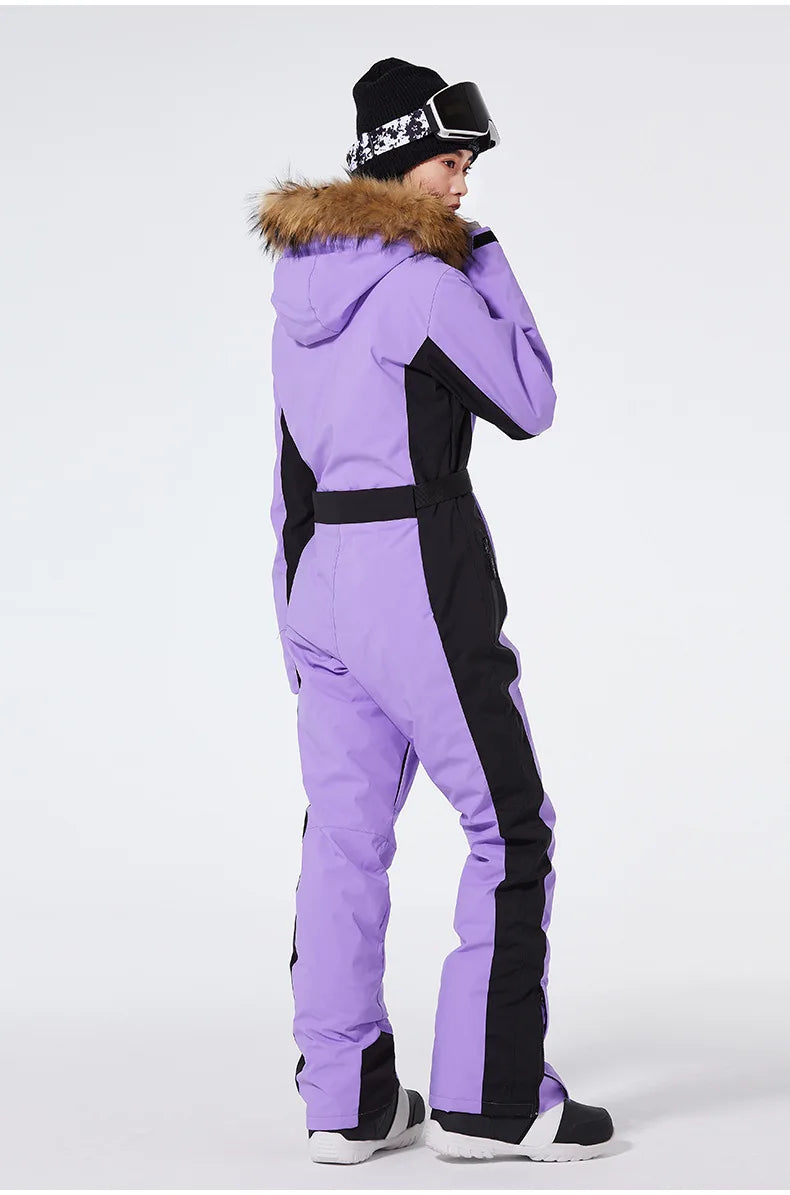 Winter Jumpsuit Ski Suit Outdoor Snowboard Jacket Suit Waterproof Windproof Set Warm Snow Jumpsuit - The Clothing Company Sydney