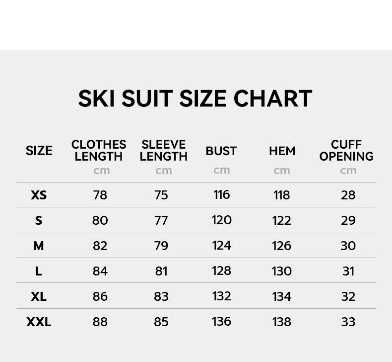 Men Women Ski Jacket Winter Warm Windproof Waterproof Ski Suit Outdoor Sports Snowboard - The Clothing Company Sydney