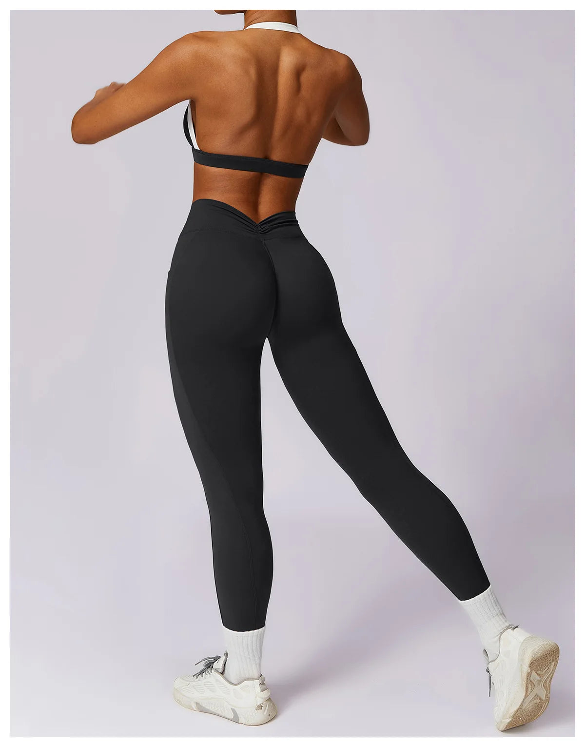 2 Piece Womens Tracksuit Yoga Set Workout Sportswear Gym Clothing Fitness Long Sleeve Crop Top High Waist Leggings Sports Suits - The Clothing Company Sydney