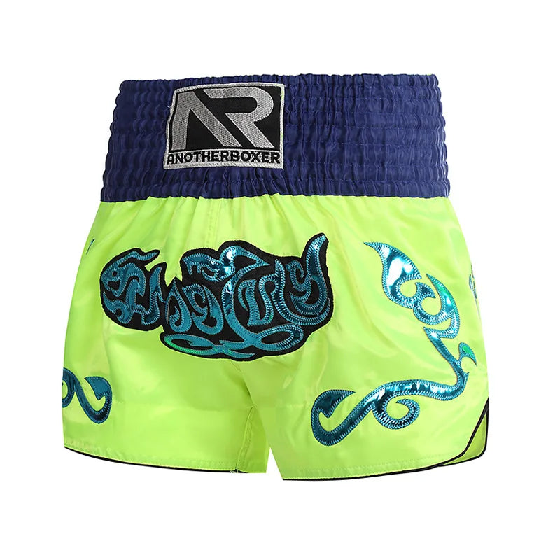 Muay Thai Shorts Embroidery Boxing Shorts Women's Men's Kids Kickboxing Fight Shorts Free Combat Grappling Martial Arts Clothing - The Clothing Company Sydney