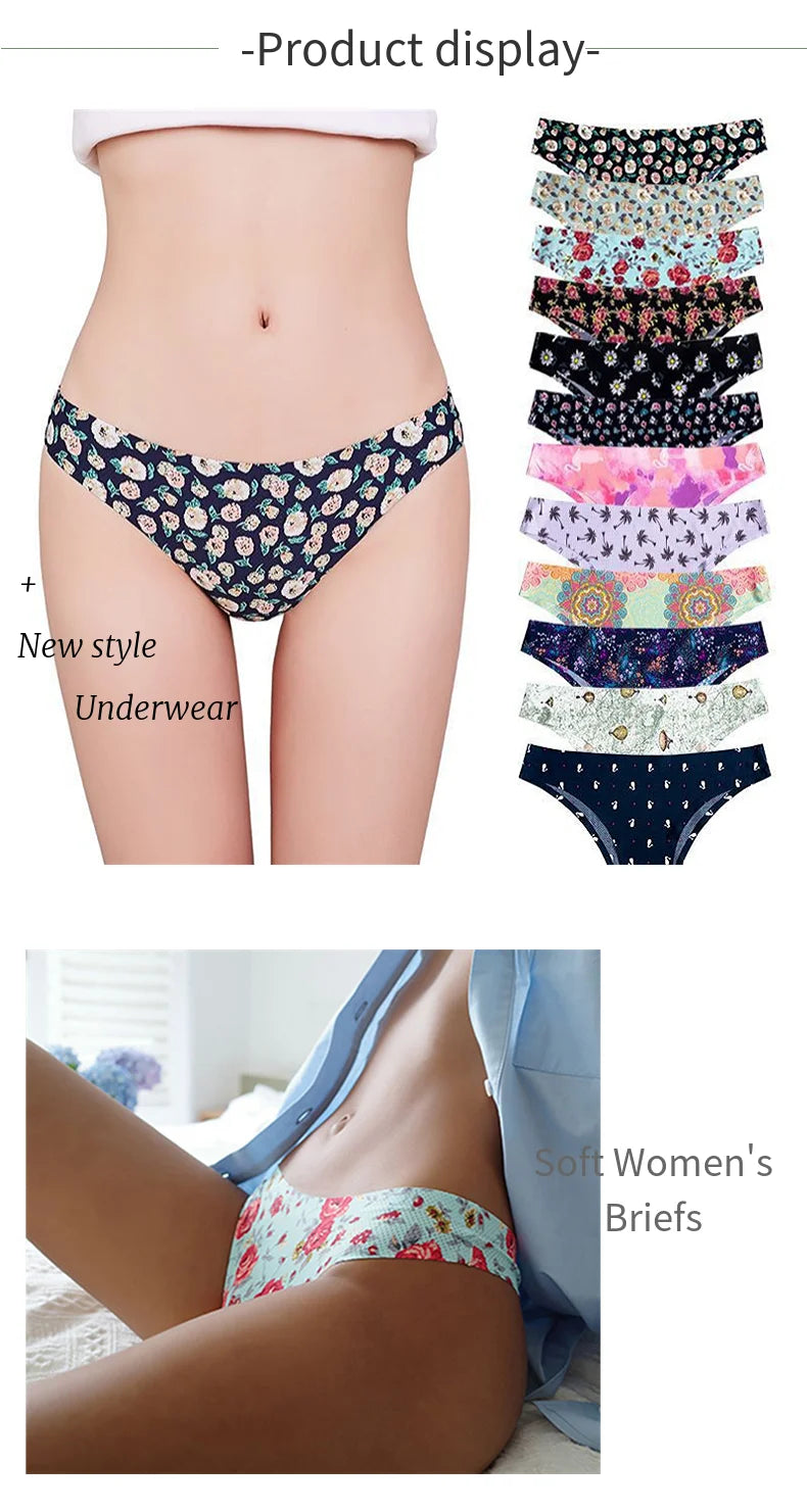 Women's Seamless Panties Elastic Briefs Breathable Ladies Lingerie Bikini Underwear - The Clothing Company Sydney