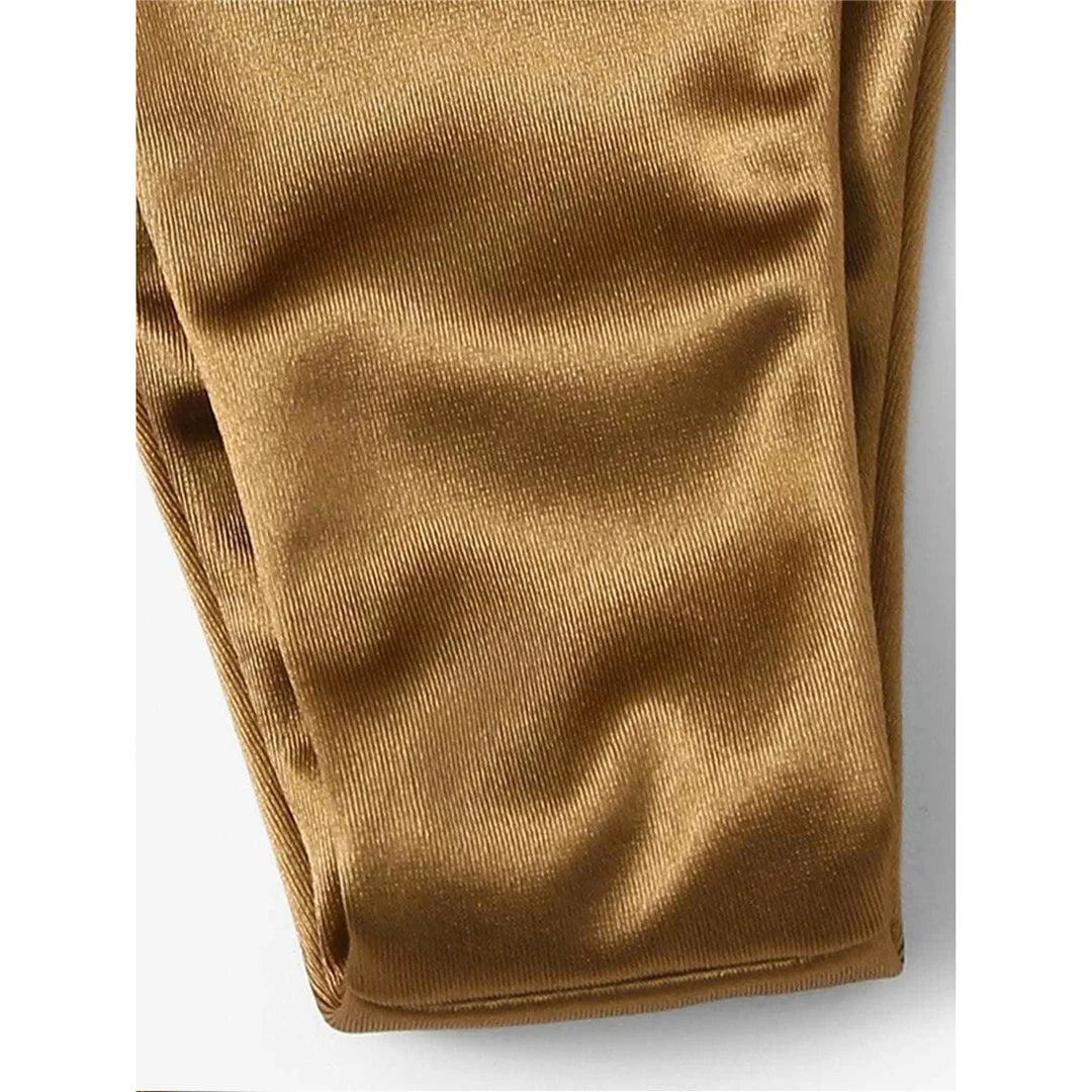 Halter Satin Brazilian Bikini Women Swimwear Female Swimsuit Two-piece Bikini set Bather Bathing Suit The Clothing Company Sydney