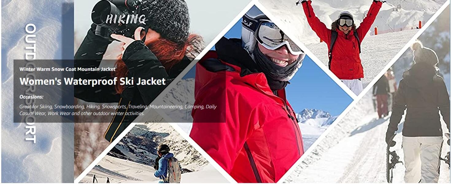 Winter Fashion Ski Snowboard Jacket Women's Thermal Fleece Waterproof Fish Casual Work Rain Jacket Coat Windbreaker Parka The Clothing Company Sydney