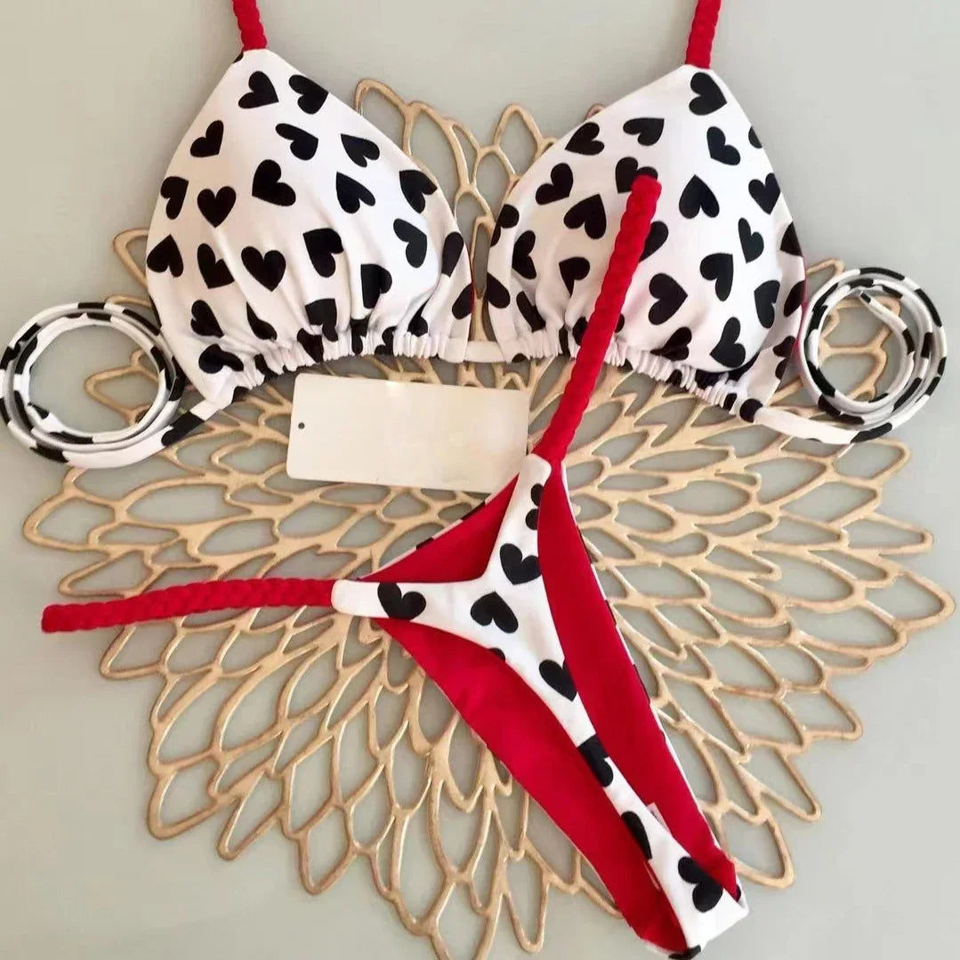 2 Piece Swimwear Bikini Set Thong Swimsuit Two Pieces Bathing Suit Women's Beach Wear The Clothing Company Sydney