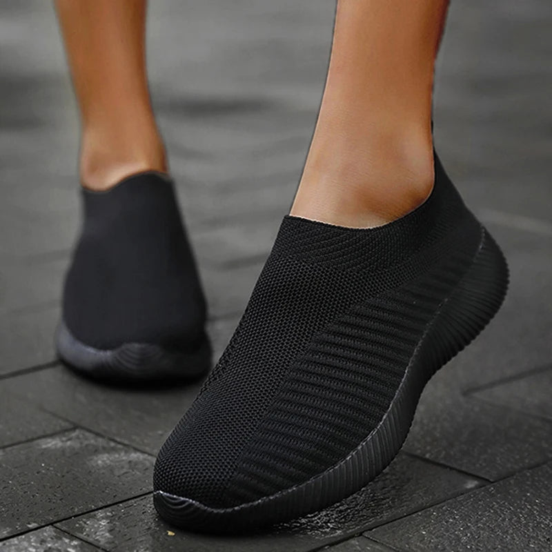 Fashion Casual Shoes Comfortable Soft Sneakers Women Slip On Sock Shoes For Women Ladies Flat Shoes The Clothing Company Sydney