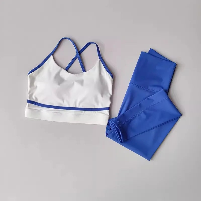Women's Workout Set 2 Piece High Waist Yoga Leggings Sports Bra Set Gym Suit Activewear Sports Fitness Set Sports Suit The Clothing Company Sydney