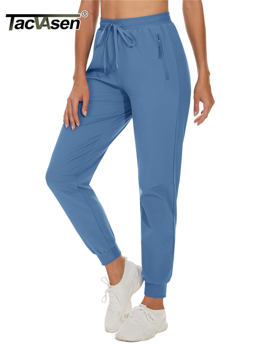 Quick Dry Hiking Pants Women's Casual Long Pants Elastic Waist Zipper Pocket Athletic Trousers Running Workout Bottoms The Clothing Company Sydney