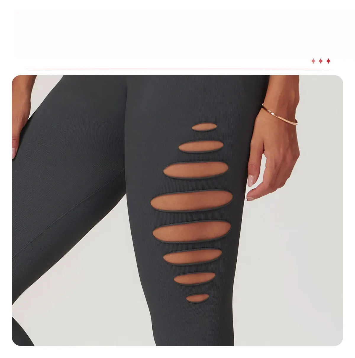 Seamless High-Waist Yoga Leggings – Hollow-Out Push-Up Workout Tights for Women - The Clothing Company Sydney