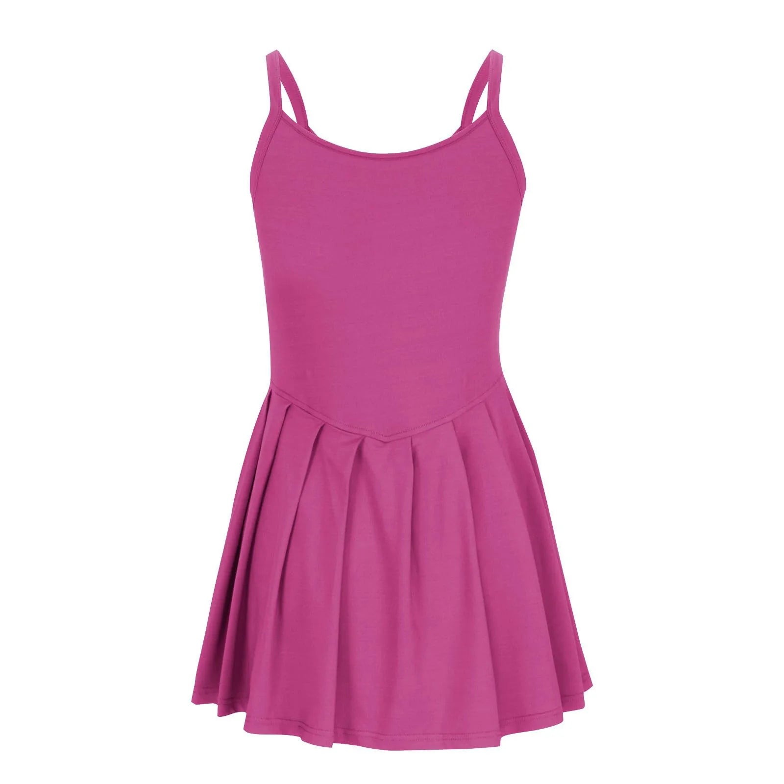 Women'S Fashionable Sleeveless Casual Sports Short Strap Dress Elegant Dress - The Clothing Company Sydney
