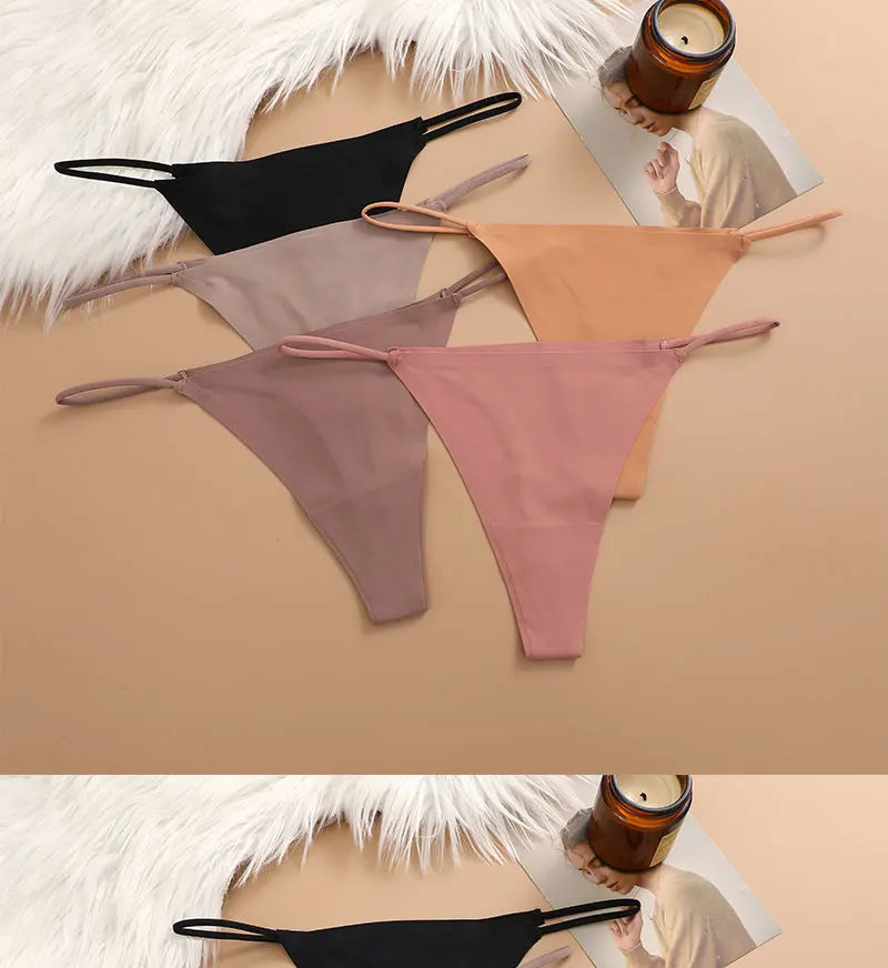 7 Pack Ladies T-back Underpants Stretch Thongs Women Underwear G-string Seamless Panties The Clothing Company Sydney