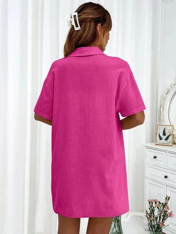 Casual Loose Single-breasted Top And Drawstring Shorts Set Fashion Ladies Suits Summer 2 Piece Set  Matching Outfits - The Clothing Company Sydney