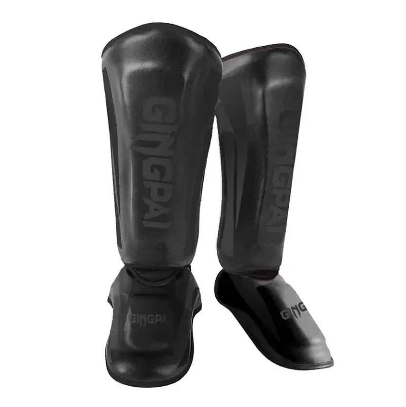 Boxing Shin Guards PU Leather Protect Leggings Equipment Martial Art Muay Thai Leg Taekwondo Feet Ankle Karate Protector The Clothing Company Sydney