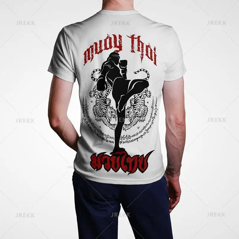 Muay Thai Gym Graphic T Shirt For Men Women Kids 3D Thai Boxing Sports Tee Shirts Streetwear Short Sleeves Quick Dry Top - The Clothing Company Sydney