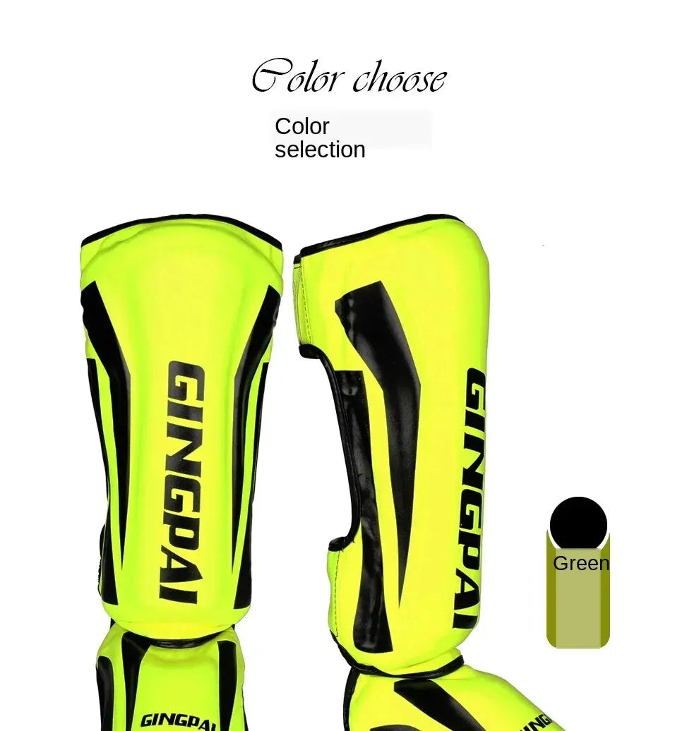 Boxing Shin Guards PU Leather Protect Leggings Equipment Martial Art Muay Thai Leg Taekwondo Feet Ankle Karate Protector The Clothing Company Sydney