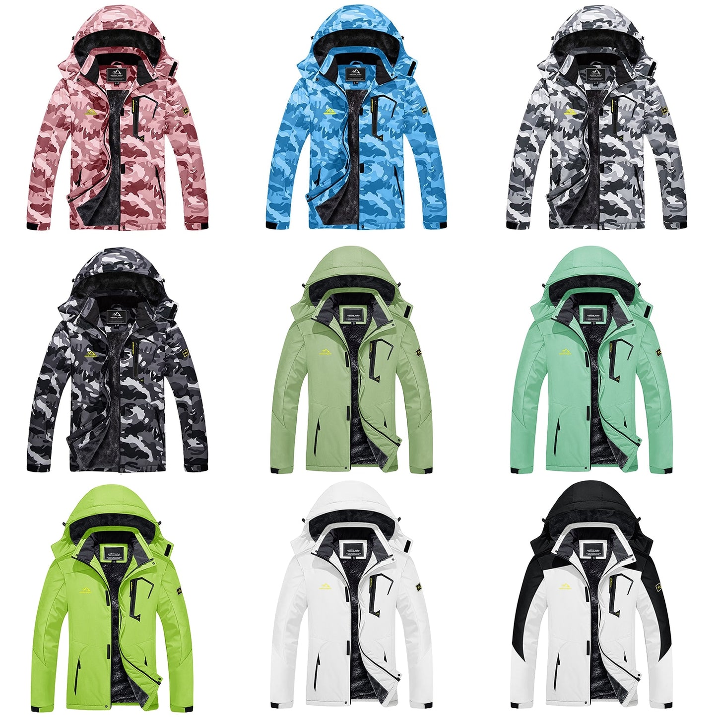 Winter Fashion Ski Snowboard Jacket Women's Thermal Fleece Waterproof Fish Casual Work Rain Jacket Coat Windbreaker Parka The Clothing Company Sydney