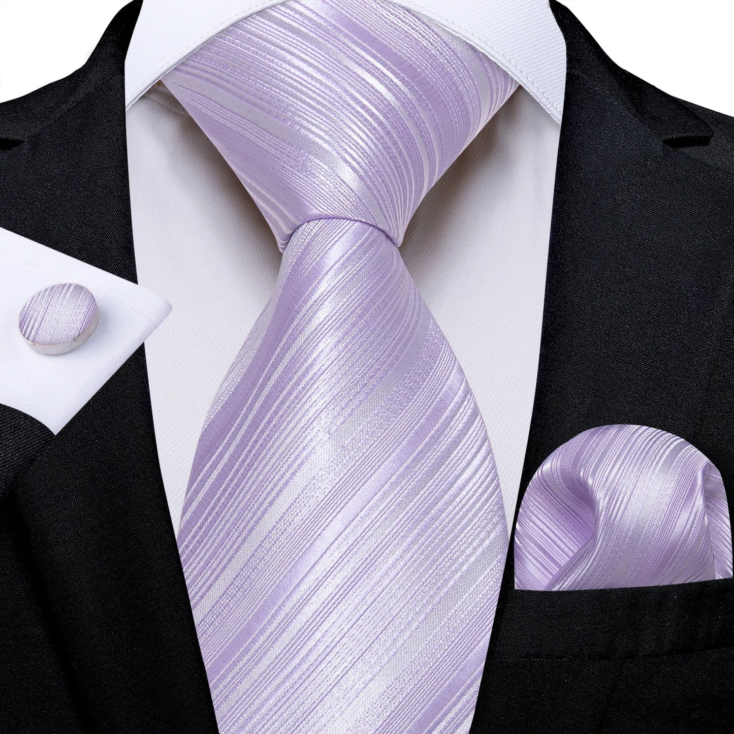Luxury Purple Paisley Silk Tie Set for Men – 8cm Gift Set The Clothing Company Sydney