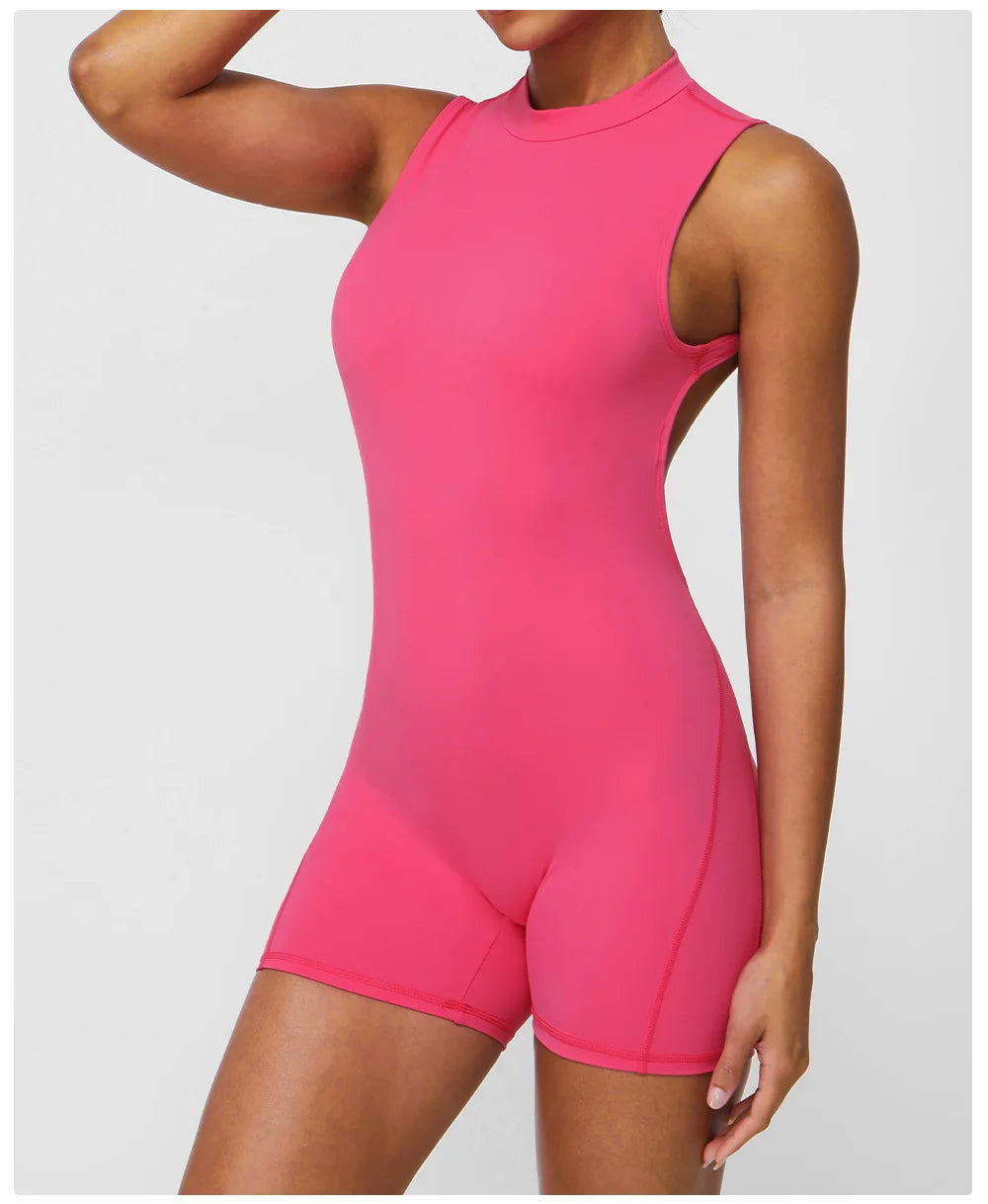 Women's Tracksuit Yoga Set One Piece Fitness Workout Rompers Sportswear Gym Set Workout Clothes Jumpsuit - The Clothing Company Sydney