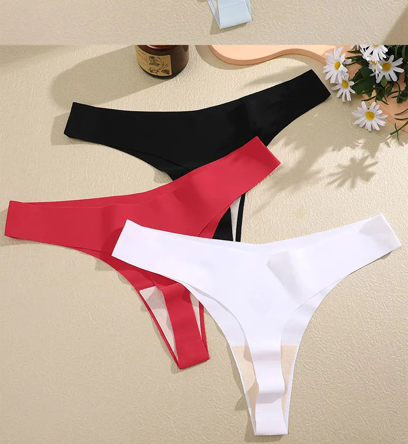 3 Pack G-String Underwear Female T-back Intimates Lingerie Seamless Low Waist Underpants Briefs The Clothing Company Sydney