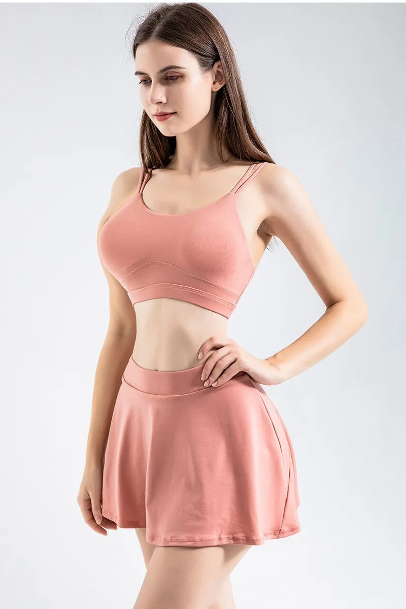 Cloud Hide Safe Tennis Skirts Gym Golf Running Pleated Pantskirt Women Sports Fitness Shorts Pocket High Waist Skort Skirt The Clothing Company Sydney