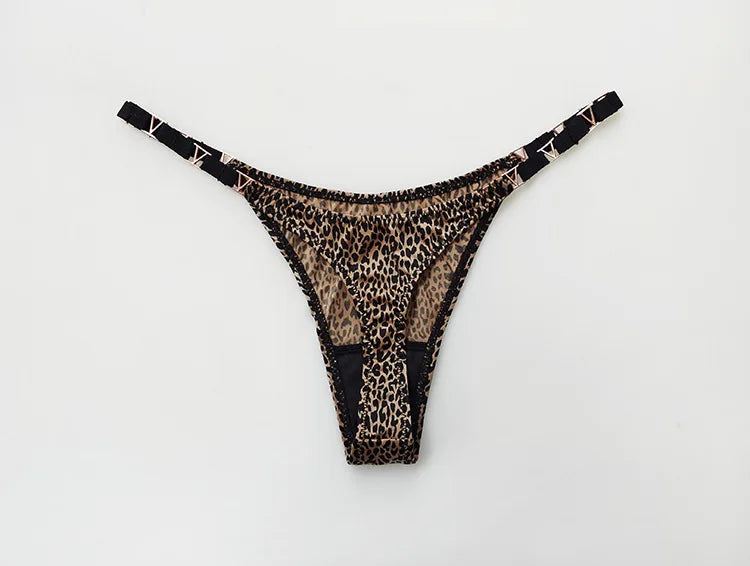 Seamless Thong Women's Underwear Briefs Panties Zebra Flower Low Rise Metal Buckle G String Bikini Undies The Clothing Company Sydney