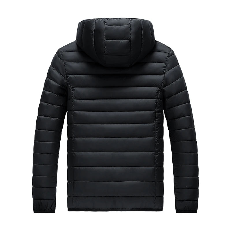 Mens Hooded Casual Puffer Down Jacket The Clothing Company Sydney