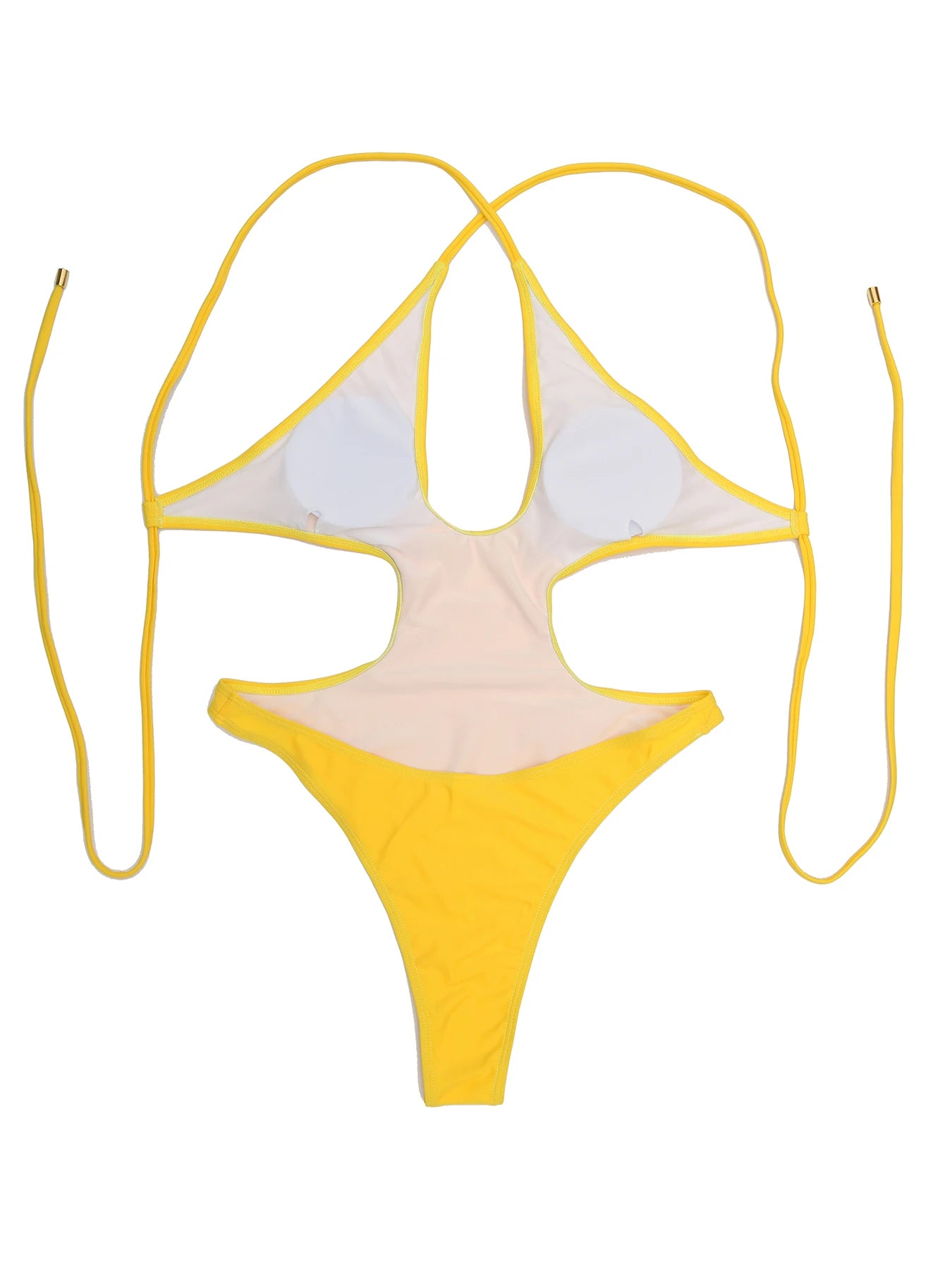 Solid Hollow Out One Piece Swimsuit Plus Size Swimwear Women Backless Bathing Suits Summer Beach Wear Monokini The Clothing Company Sydney