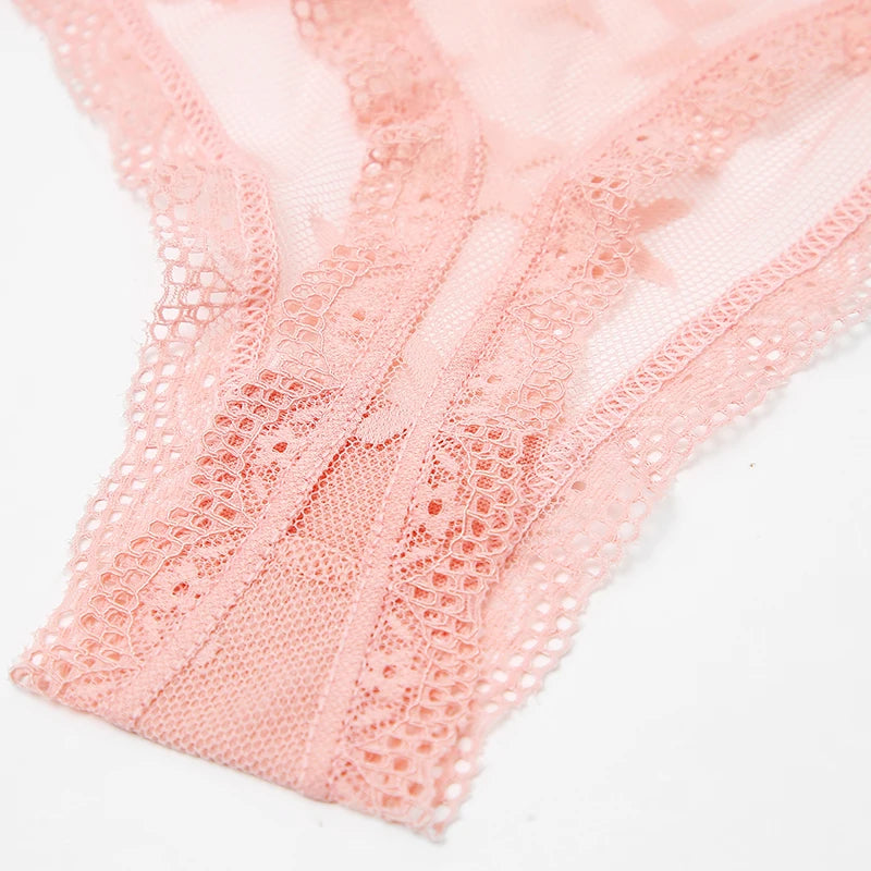 3 Pack Thong Lace Panties Thong Low Waist Underwear G String Underpants Lingerie Set - The Clothing Company Sydney