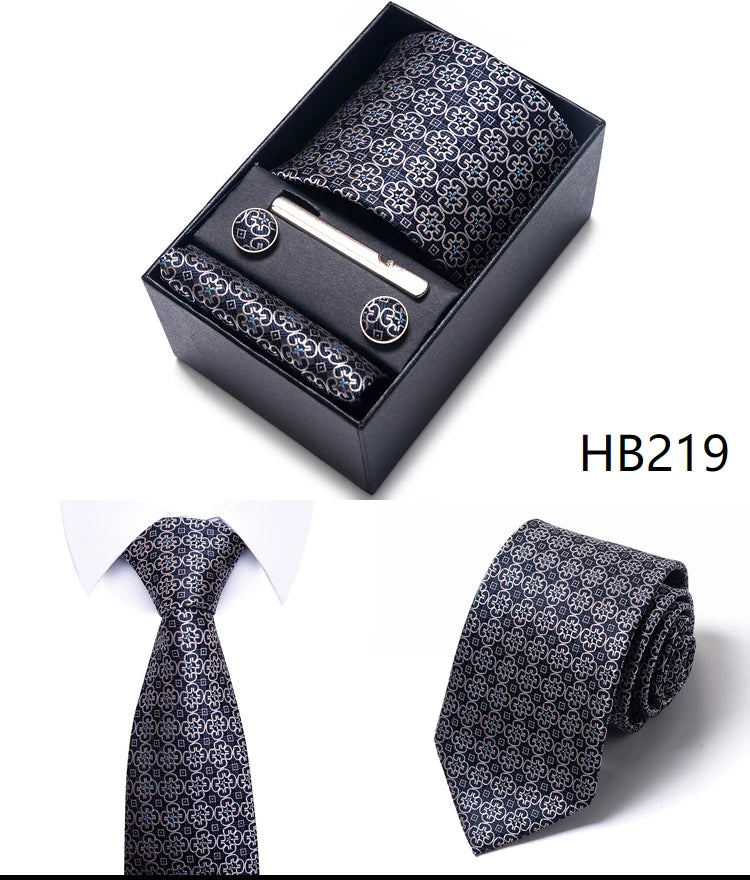 7.5 cm Business Ties Hanky Cufflink Set Tie Clips Green Necktie Corbatas For Men Wedding In Gift Box The Clothing Company Sydney