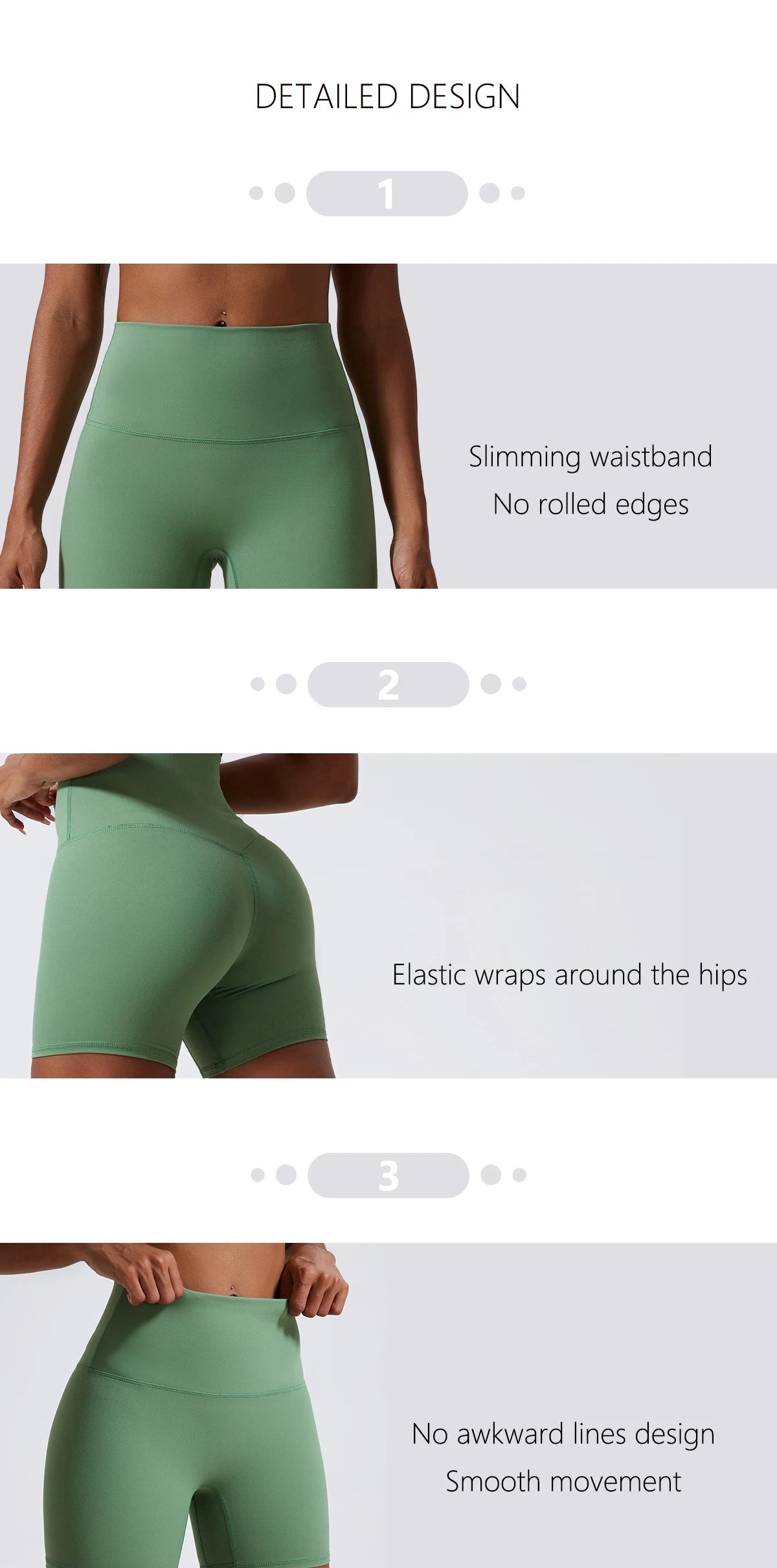 Yoga Clothing Push Up Gym Shorts Womens High Waist Sports Leggings Workout Cycling Shorts - The Clothing Company Sydney