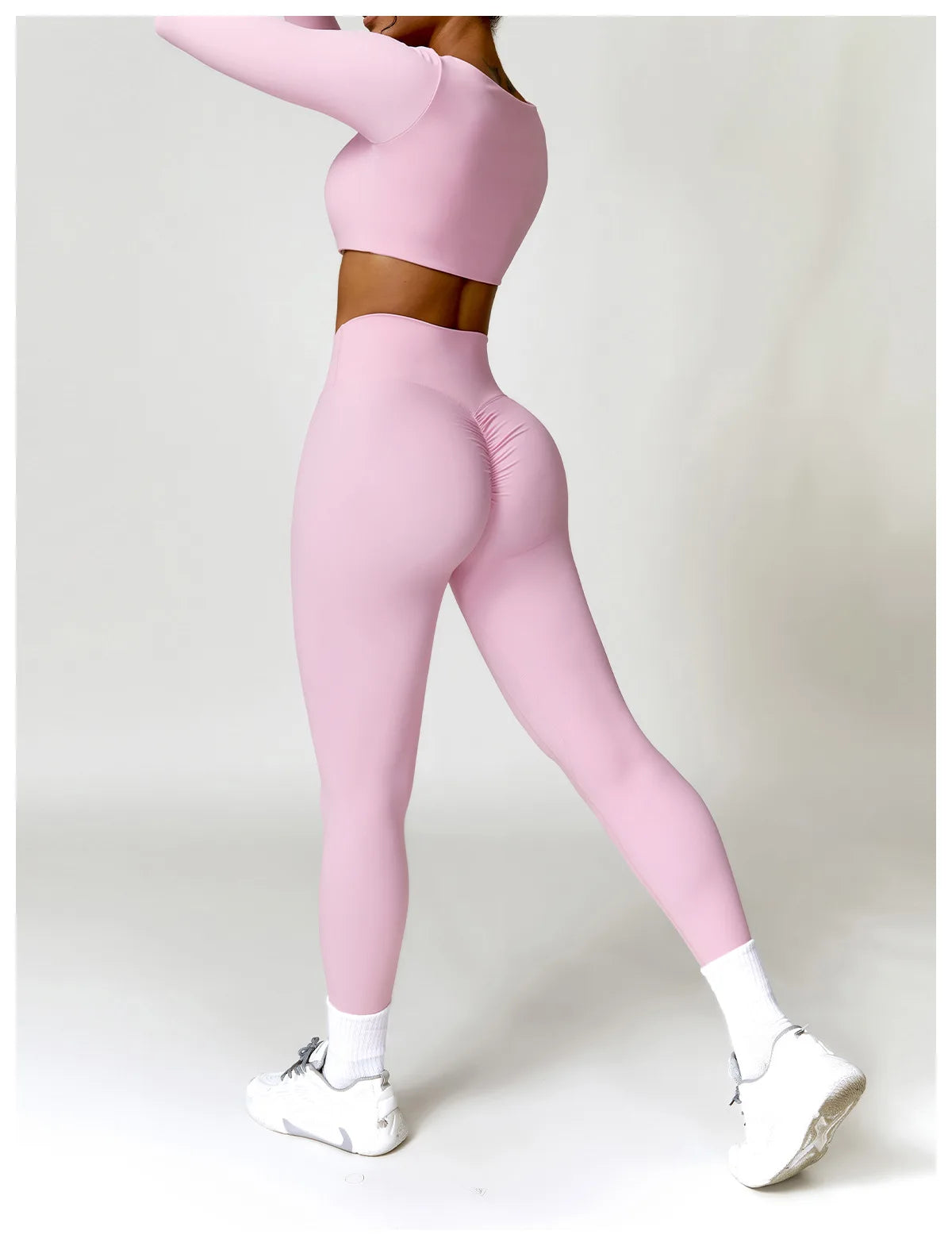 2 Piece Yoga Suit Sports Set Women Quick-Drying Gym Set Tracksuit Running Workout Long Sleeve Sports Shirt Clothing - The Clothing Company Sydney