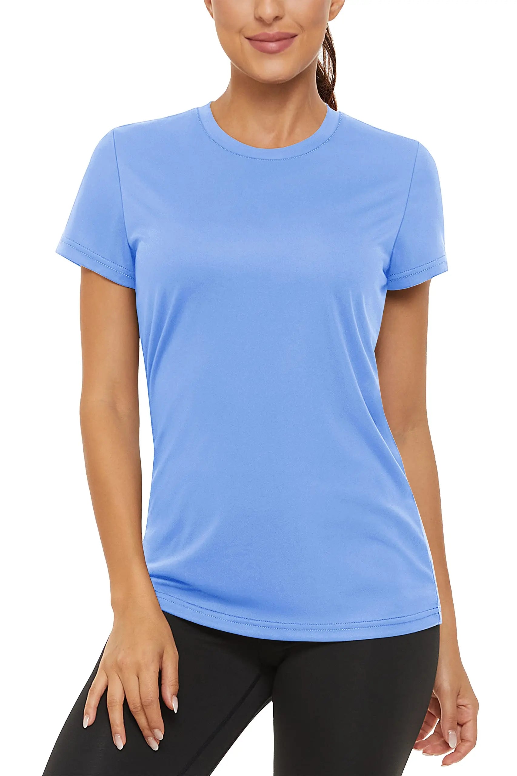 Summer Casual T-shirts UPF 50+ Quick Dry Womens Skin Sun Protection T-shirt Outdoor Running Swim Athletic T shirts Tops - The Clothing Company Sydney