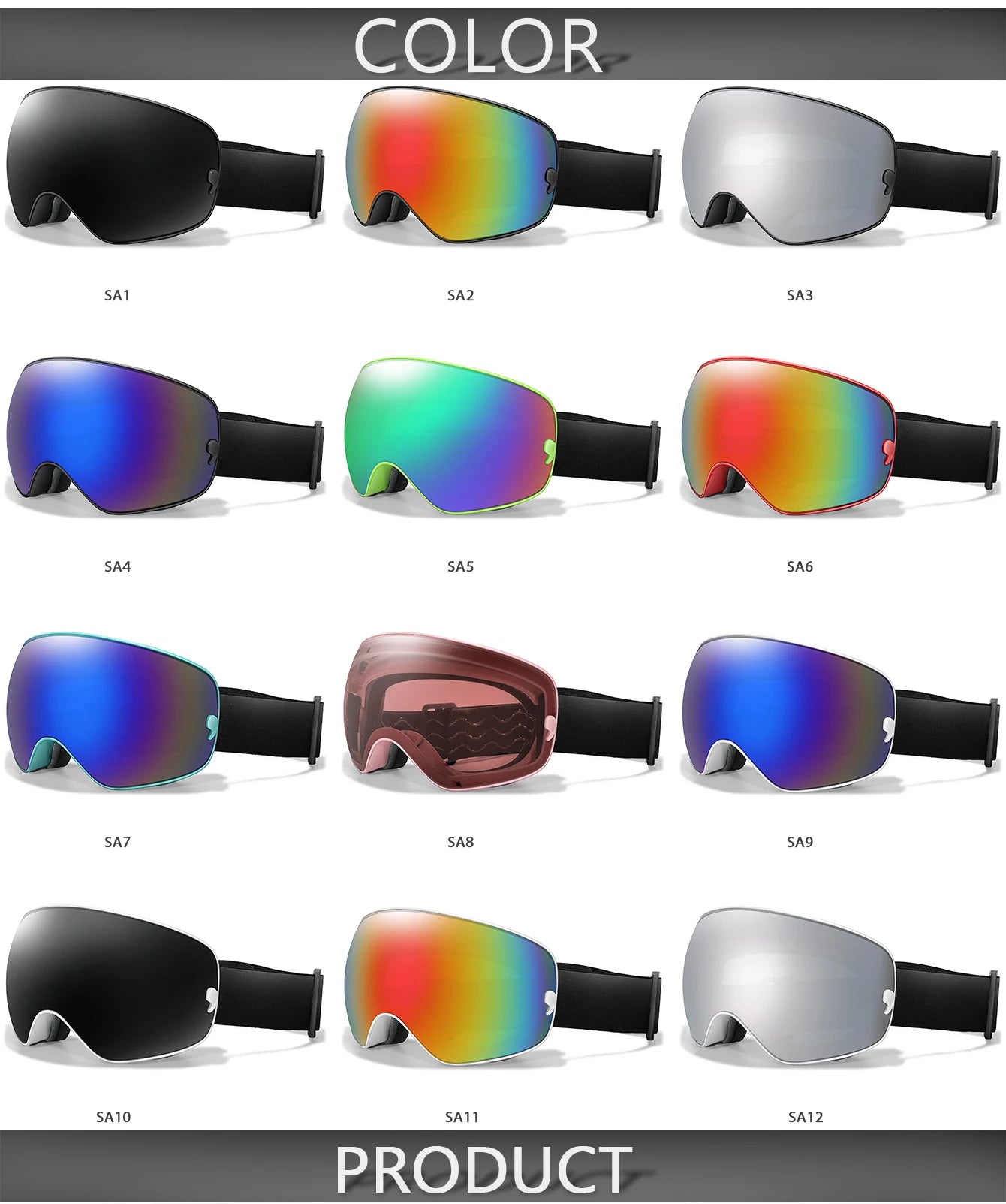 Unisex Ski Snow UV Goggles The Clothing Company Sydney