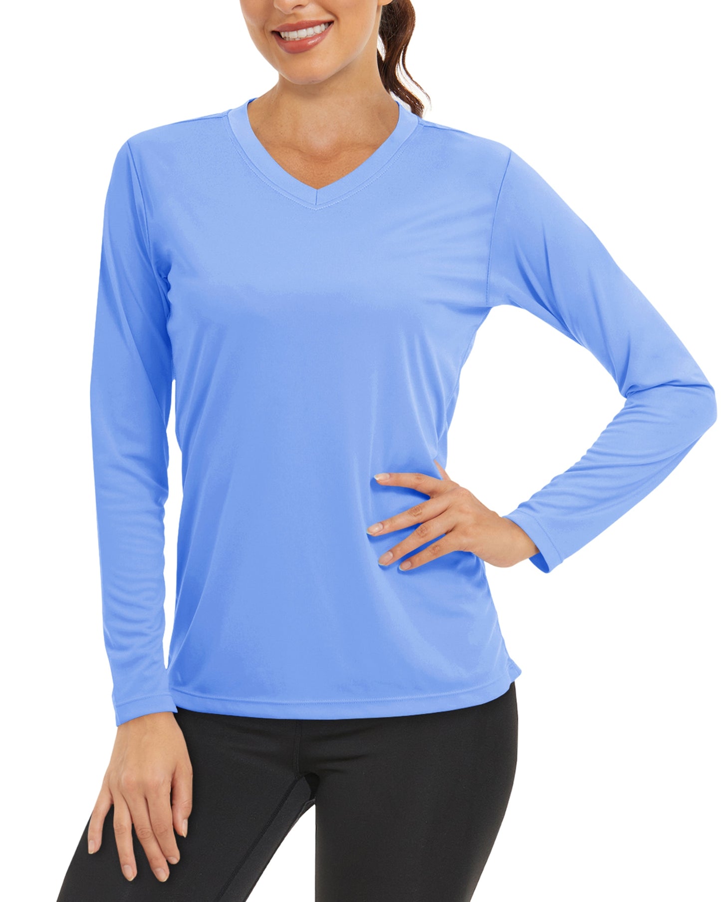 Summer Sun Protection Shirts UPF 50+ Womens Long Sleeve V Neck Shirts Lightweight Quick Dry Tee Shirts Outdoor Pullover The Clothing Company Sydney