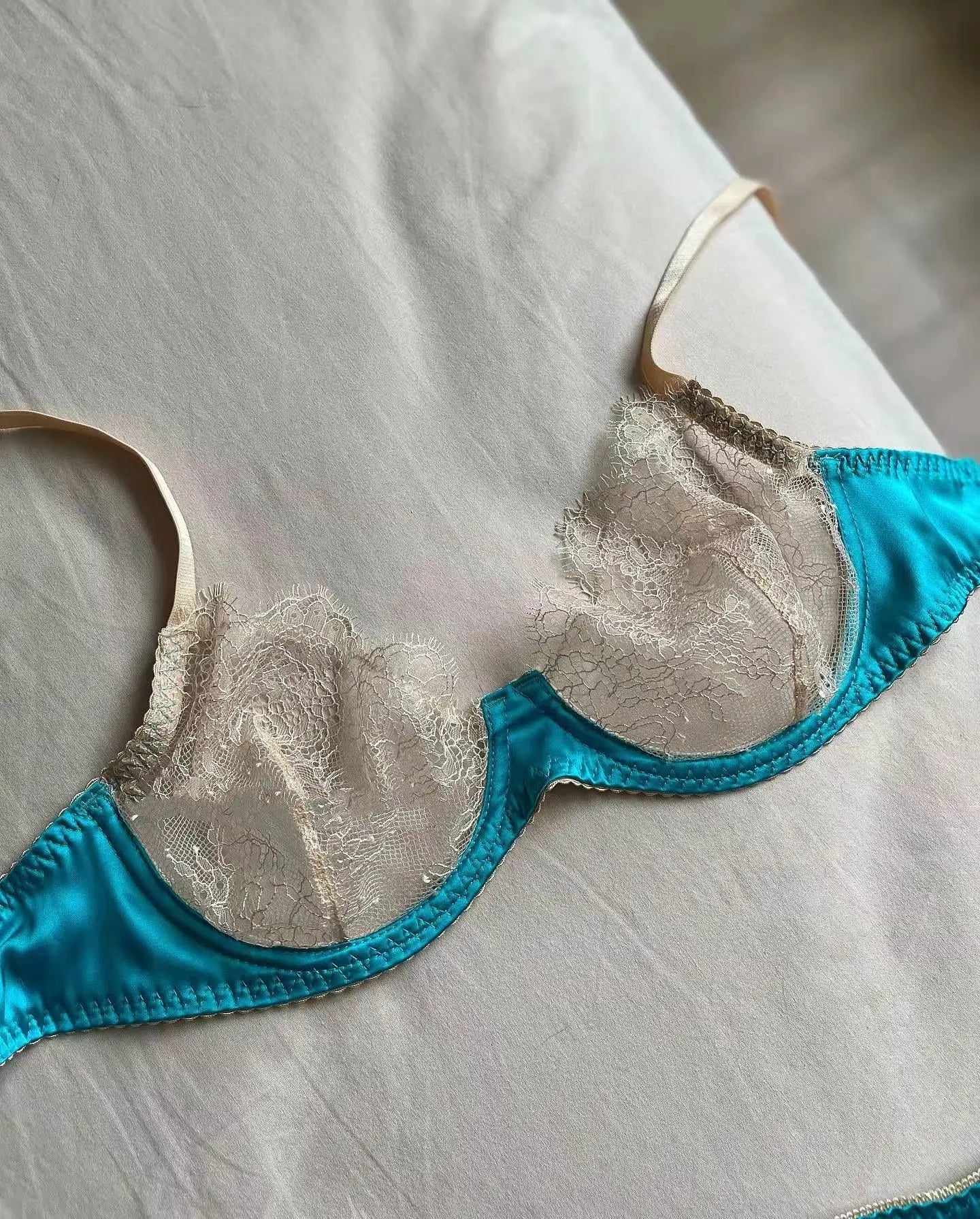 Luxury Lingerie Set Women 2 Piece Satin Patchwork Delicate Seamless Underwear See Through Exotic Sets The Clothing Company Sydney
