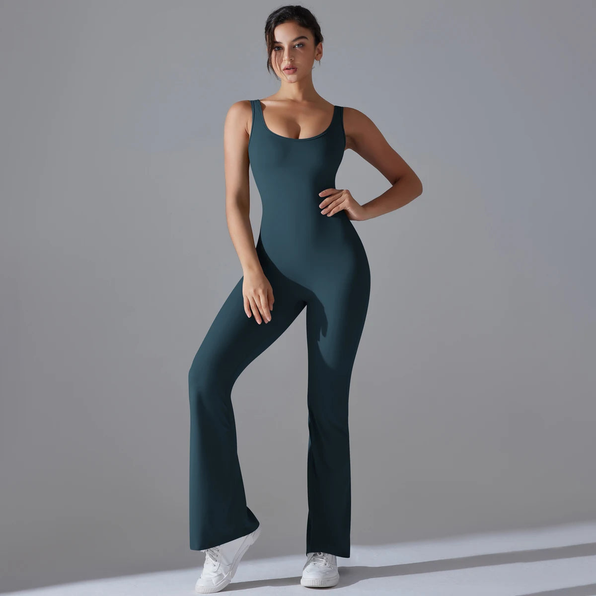 V Back Jumpsuit Gym Set Women Training Yoga Suit Sportswear Sports Fitness Rompers Stretch Workout Bodysuits The Clothing Company Sydney