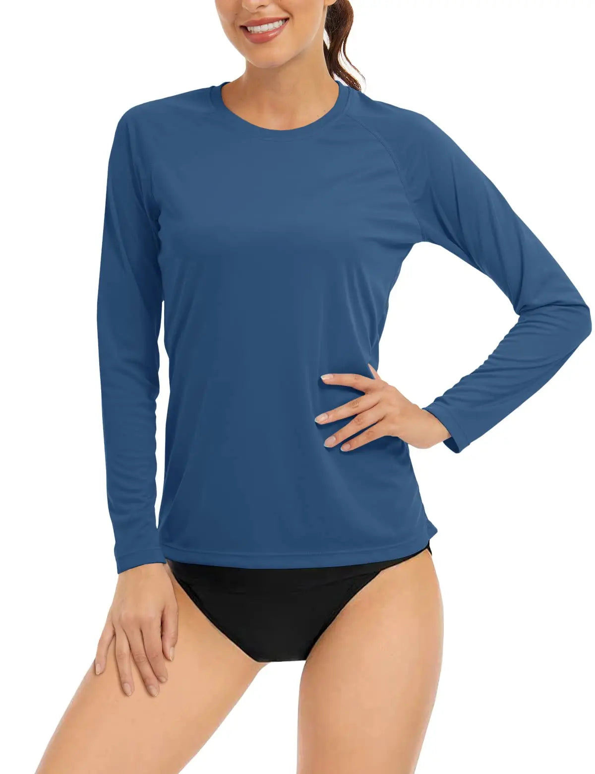 UPF 50+ Sun/Skin Protection Quick Dry T-Shirts Womens Long Sleeve Outdoor Performance Tee Shirts Summer Casual Tops The Clothing Company Sydney