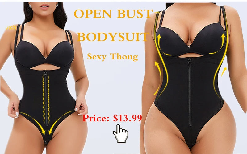Ribbed Jumpsuit Daily Shaper Bodysuits Compression Open Crotch Shapewear Suit Playsuit - The Clothing Company Sydney