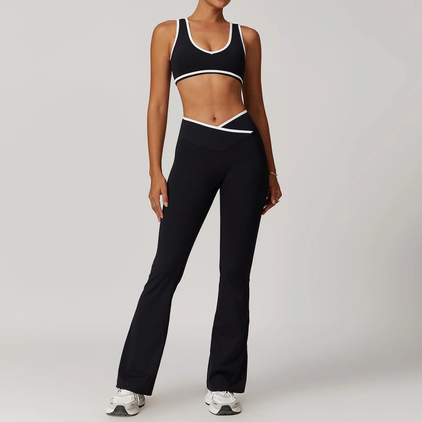 2 Piece Yoga Set Women's Workout Outfits Fitness Sportswear Gym Tracksuit High Waist Leggings Sports Bra Athletic Wear The Clothing Company Sydney
