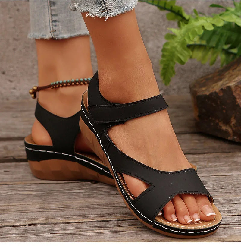 Women's Summer Casual Wedges Footwear Soft Heeled Sandals The Clothing Company Sydney
