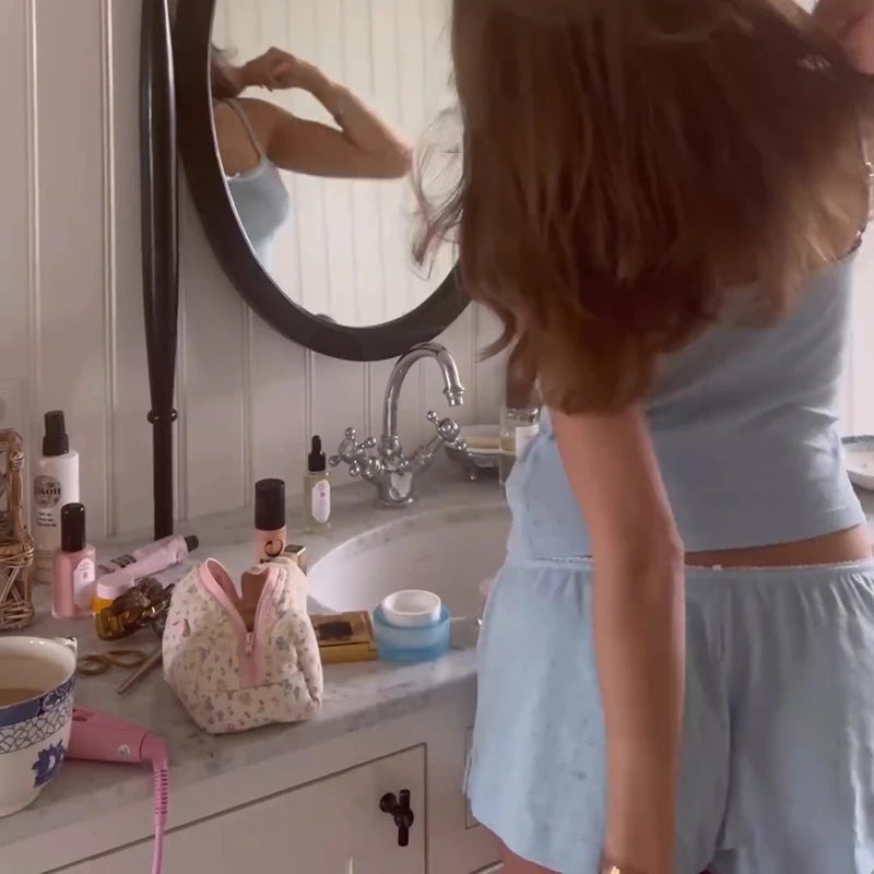 Comfy 2 Piece Pajama Set Retro Bow Sleeveless Camis Crop Tops + Shorts Y2K Women Sleepwear Loungewear - The Clothing Company Sydney