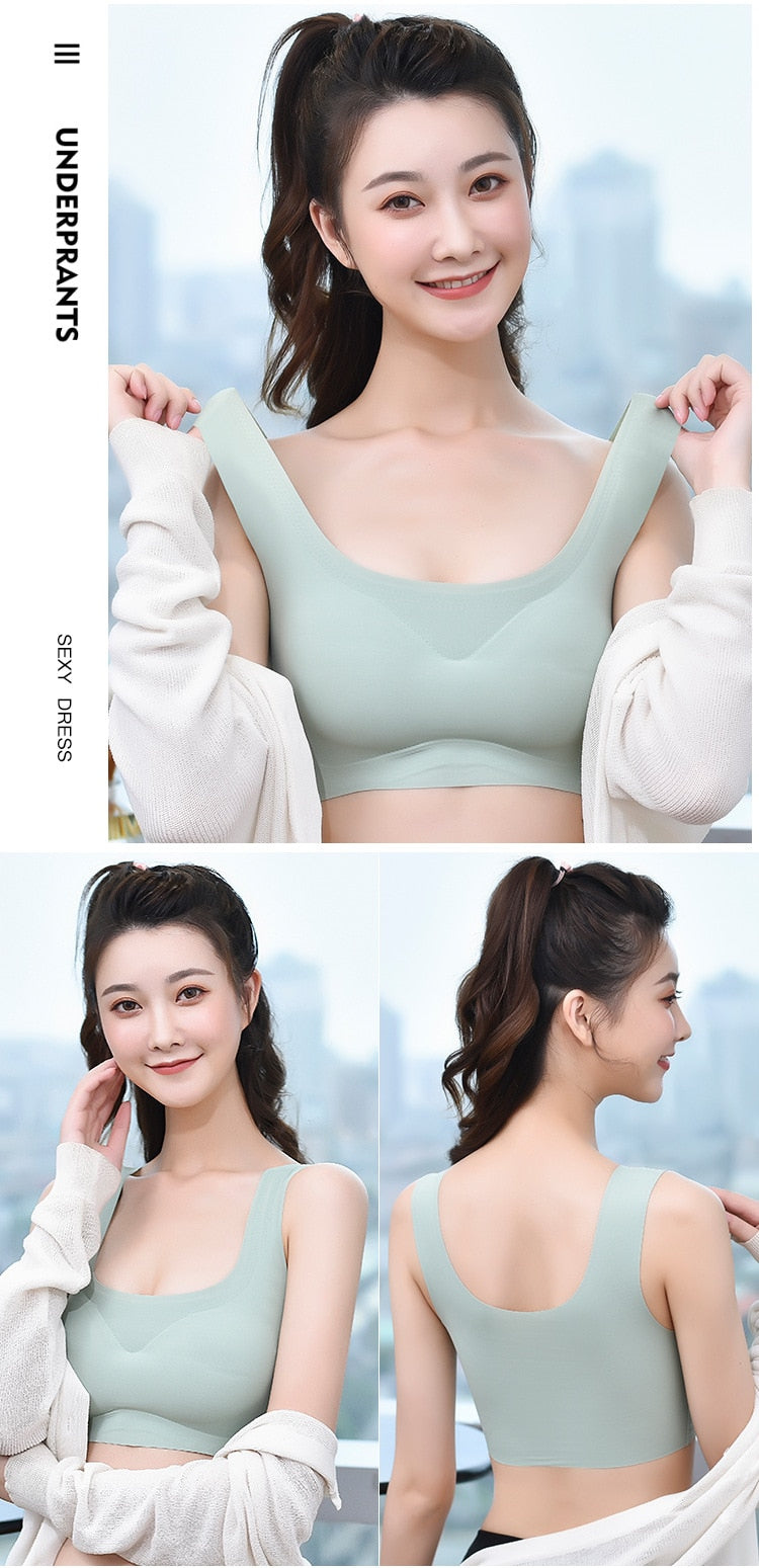 Ice Silk Bras Push Up Sports Bralette Emulsion Pad Sleep Bralette Lingerie Underwear The Clothing Company Sydney
