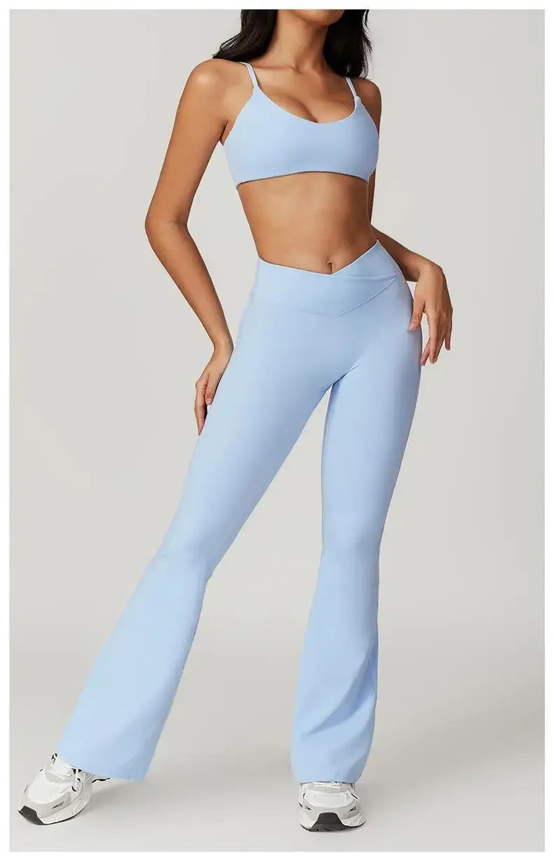 Quick-Dry Yoga 2 Piece Suit Outer Wear Running Sports Short Sleeves Women's Backless Fitness Wear Green Gym Clothing The Clothing Company Sydney