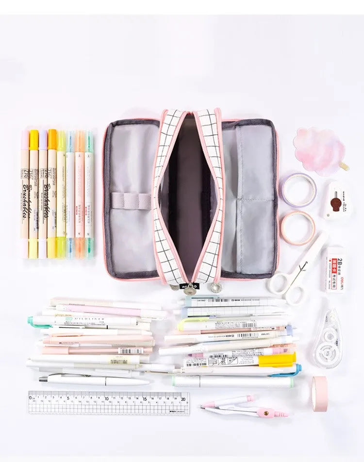 Large Capacity Pencil Case Cute Pencil Cases Student Pen Case Big School Supplies Stationery Pencil Bags Box Pencil Pouch The Clothing Company Sydney