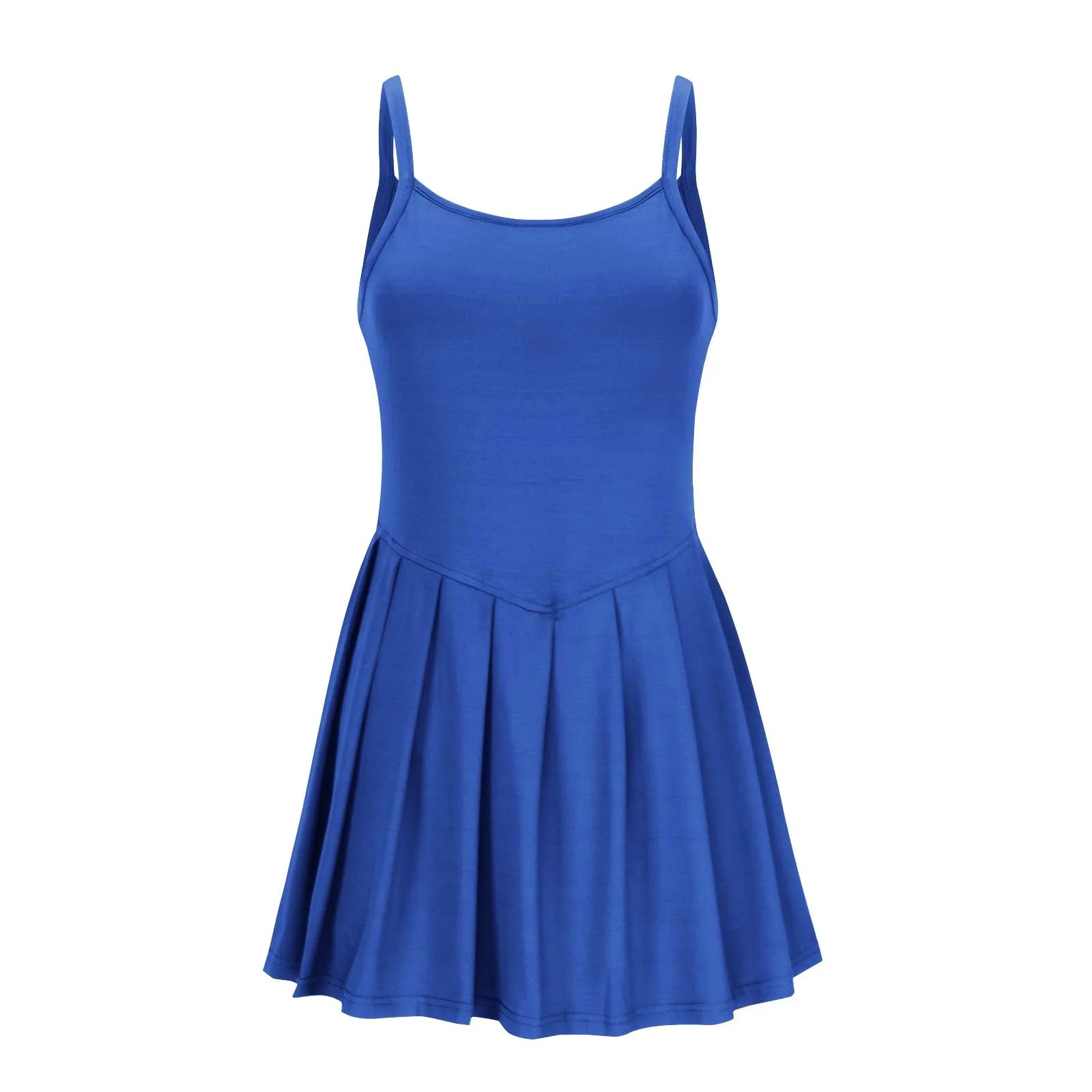 Women'S Fashionable Sleeveless Casual Sports Short Strap Dress Elegant Dress - The Clothing Company Sydney