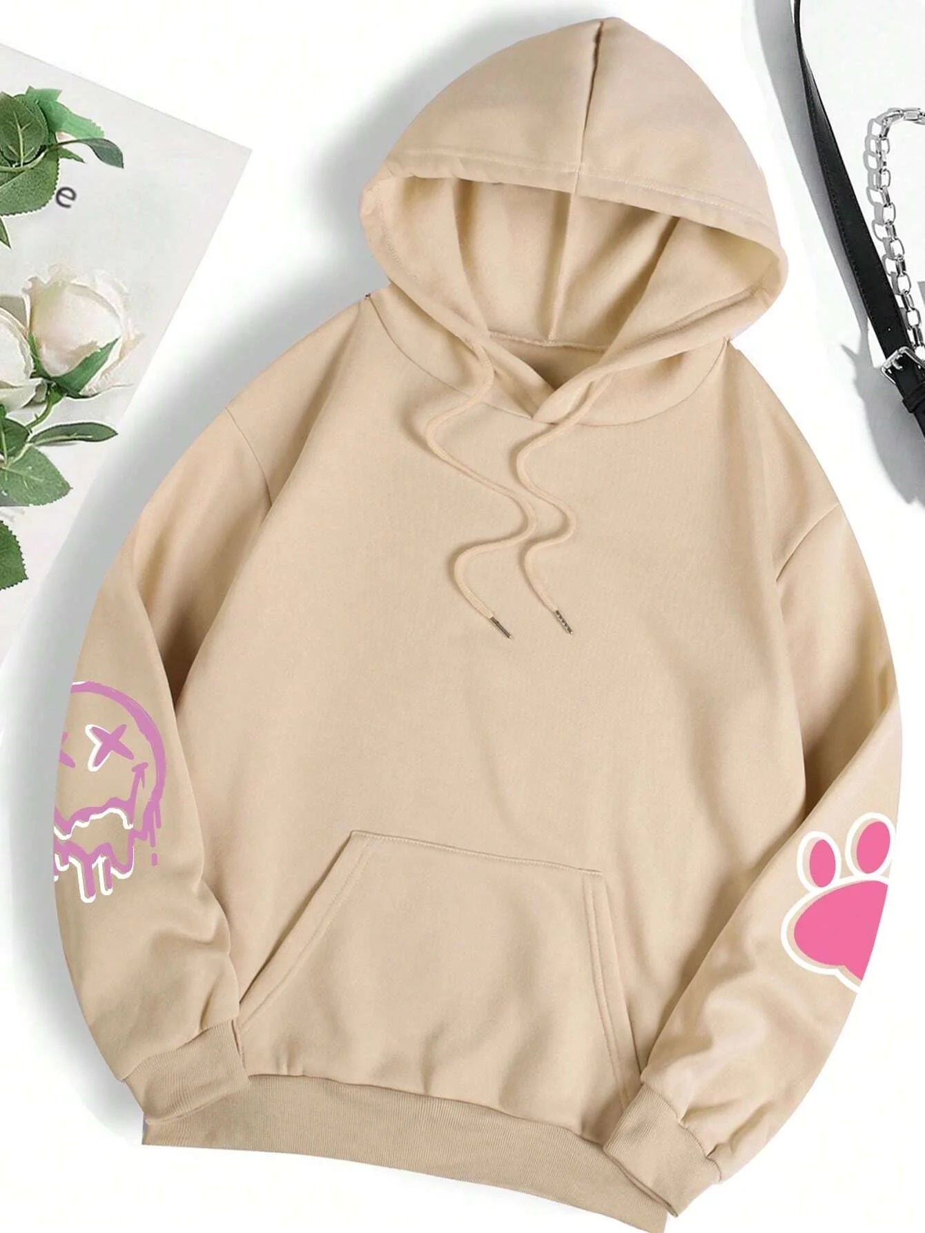Hip Hop Street Casual Printed Female Hoodie Oversize Loose Sweatshirts Autumn Warm Fleece Clothing Top - The Clothing Company Sydney