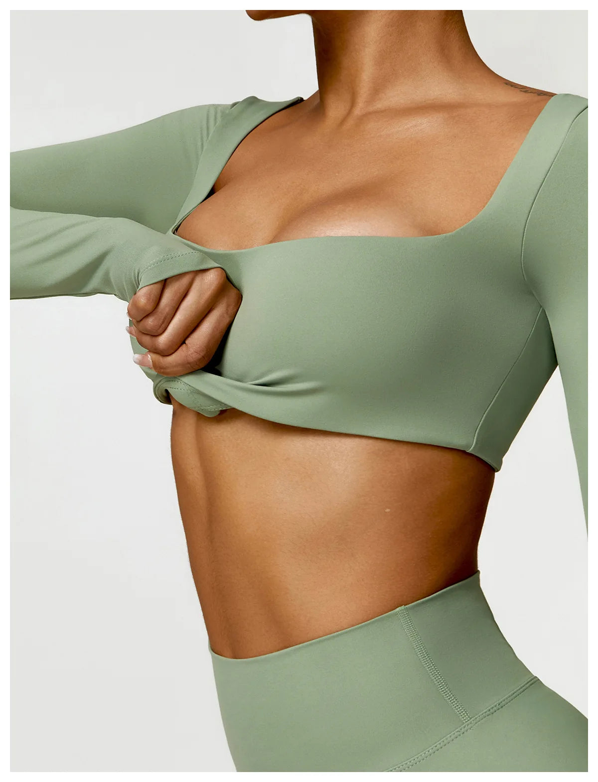 2 Piece Yoga Suit Sports Set Women Quick-Drying Gym Set Tracksuit Running Workout Long Sleeve Sports Shirt Clothing - The Clothing Company Sydney